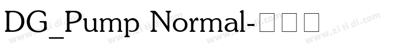 DG_Pump Normal字体转换